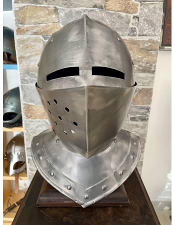 Medieval knight's Helmet - Armet Helmet