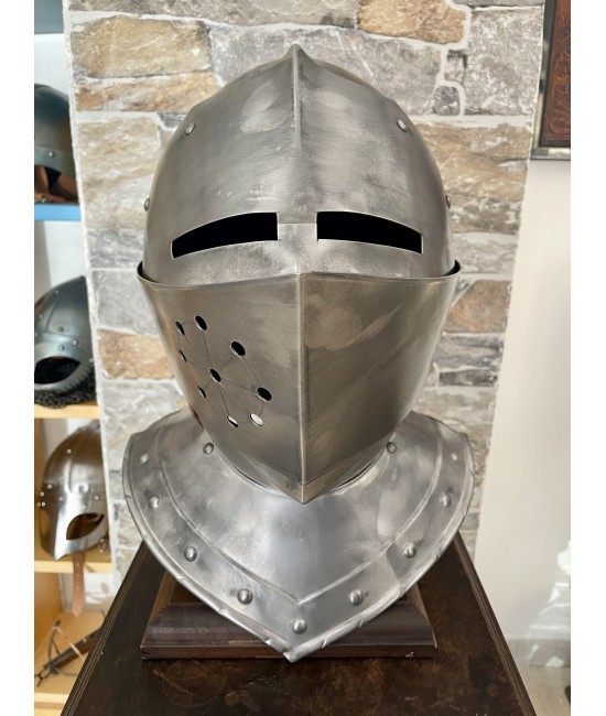 Medieval knight's Helmet - Armet Helmet
