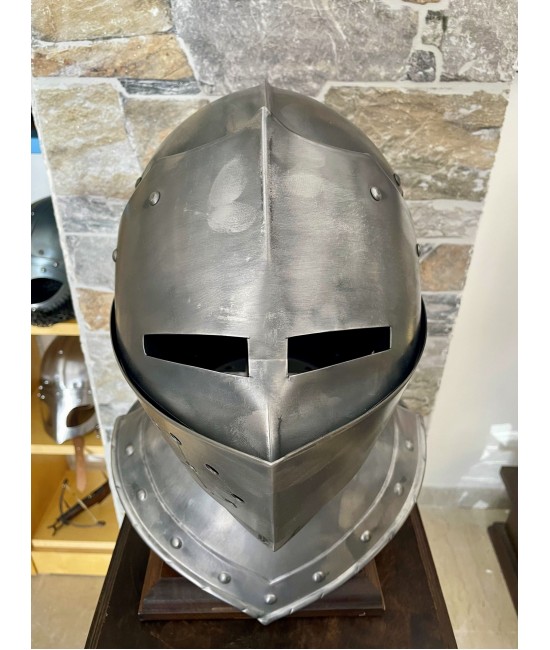 Medieval knight's Helmet - Armet Helmet