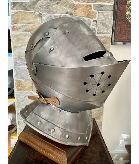 Medieval knight's Helmet - Armet Helmet