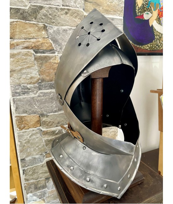 Medieval knight's Helmet - Armet Helmet