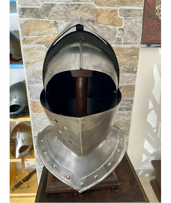 Medieval knight's Helmet - Armet Helmet