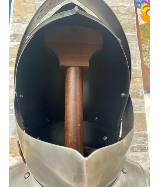 Medieval knight's Helmet - Armet Helmet