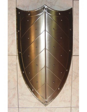 Medieval shield with three-pointed