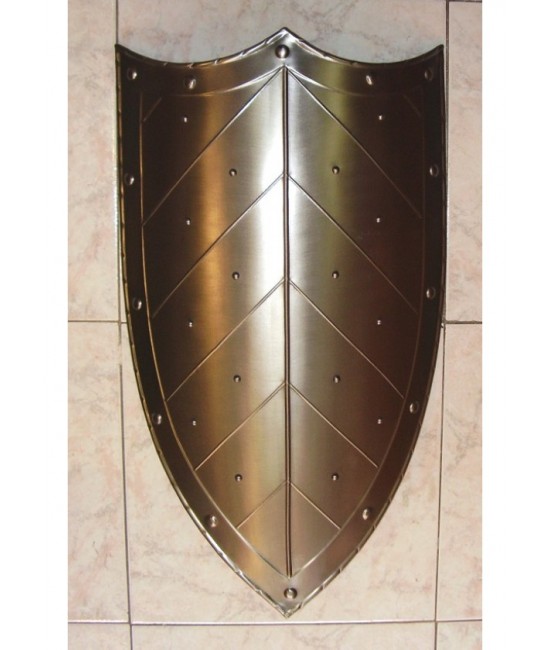 Medieval shield with three-pointed