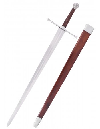 Bastard Sword, Hand-and-a-Half Sword with Scabbard