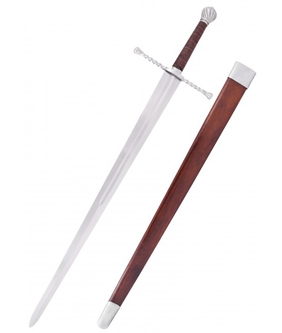 Bastard Sword, Hand-and-a-Half Sword with Scabbard
