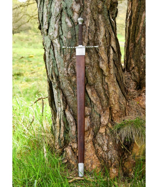 Bastard Sword, Hand-and-a-Half Sword with Scabbard