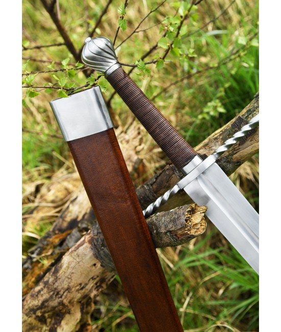 Bastard Sword, Hand-and-a-Half Sword with Scabbard