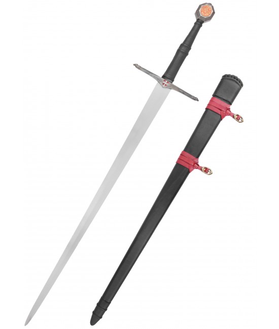 Spada medievale da cavaliere nero