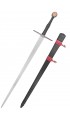 Medieval black knight's sword