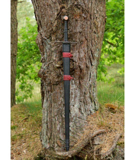 Spada medievale da cavaliere nero