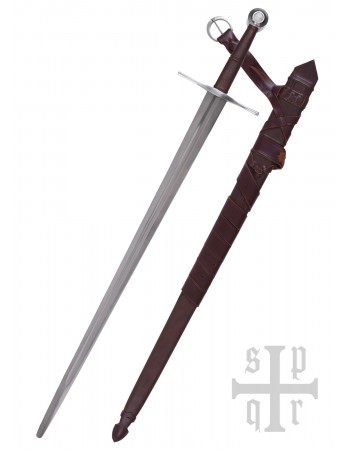 Medieval Bastard Sword SK-B, with scabbard