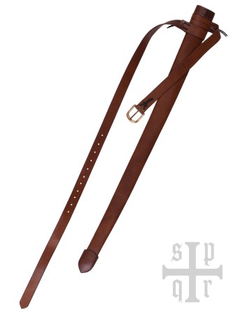 Medieval Sword Scabbard with Belt, Leather