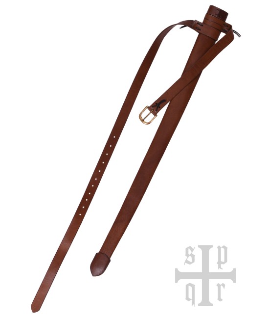 Medieval Sword Scabbard with Belt, Leather