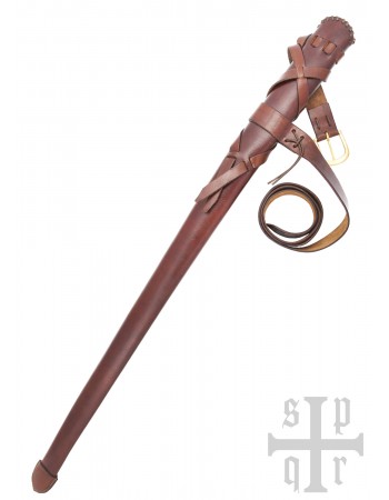 Leather scabbard, including belt