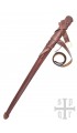 Leather scabbard, including belt