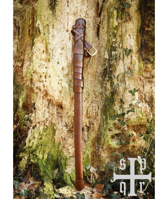 Leather scabbard, including belt