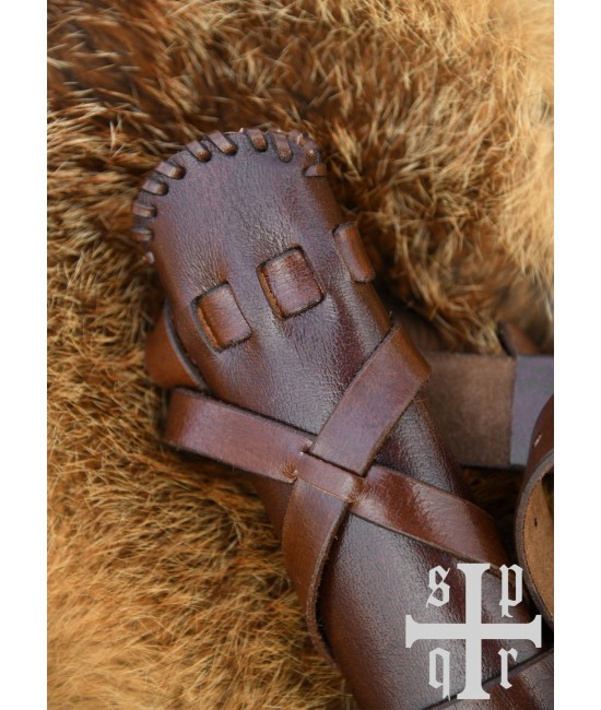 Leather scabbard, including belt