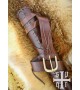 Leather scabbard, including belt