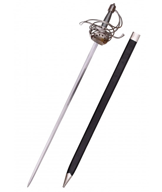Rapiera Pappenheimer con impugnatura avvolta in filo metallico, 104 cm