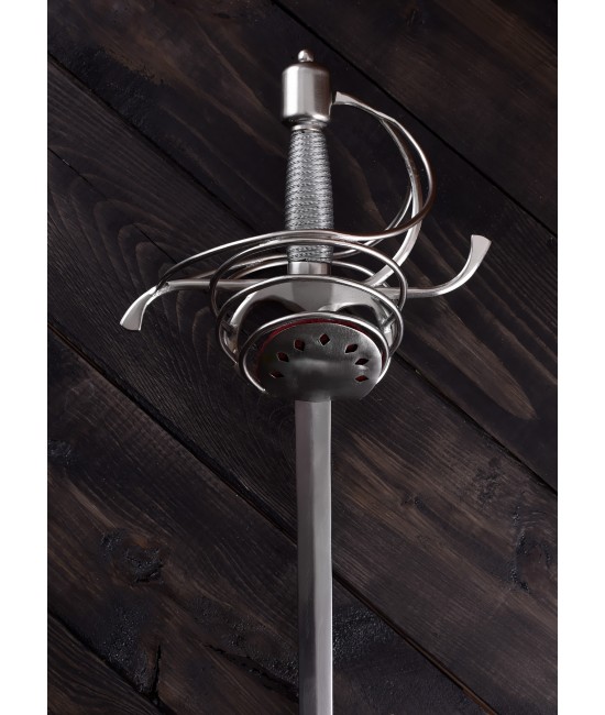 Rapiera Pappenheimer con impugnatura avvolta in filo metallico, 104 cm