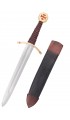 Templar Dagger with Leather Scabbard