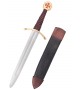 Templar Dagger with Leather Scabbard