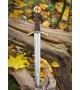 Templar Dagger with Leather Scabbard