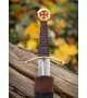 Templar Dagger with Leather Scabbard