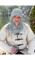 Chain mail coif, galvanised
