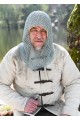 Chain mail coif, galvanised