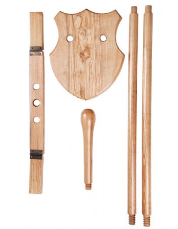 Wooden Stand for Lorica Segmentata and Helmet