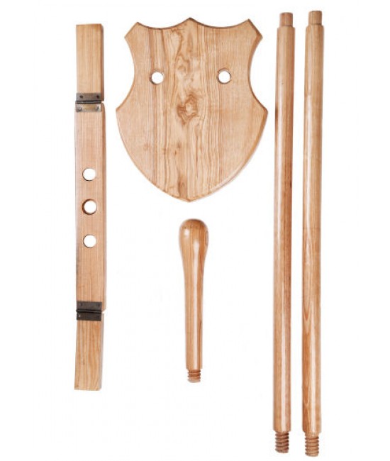 Wooden Stand for Lorica Segmentata and Helmet