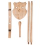Wooden Stand for Lorica Segmentata and Helmet