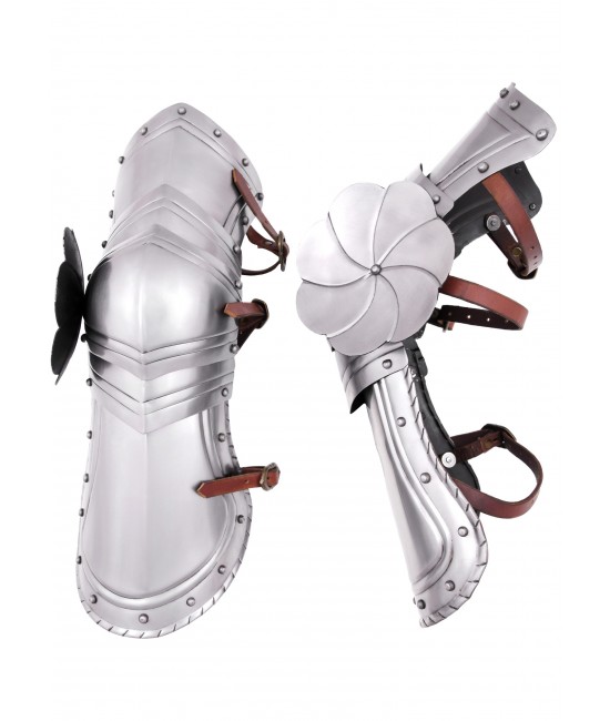Protezioni per gambe gotiche, acciaio 1,2 mm