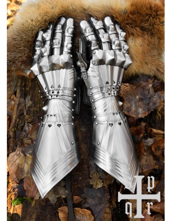 Medieval Plate Gauntlets, 1,3mm steel