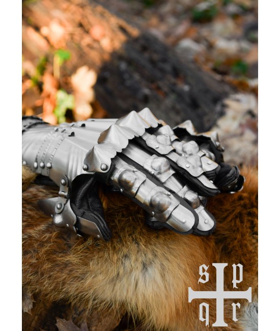 Medieval Plate Gauntlets, 1,3mm steel