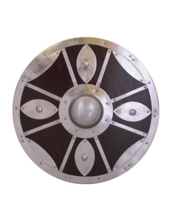 Round Shield with Steel Fittings