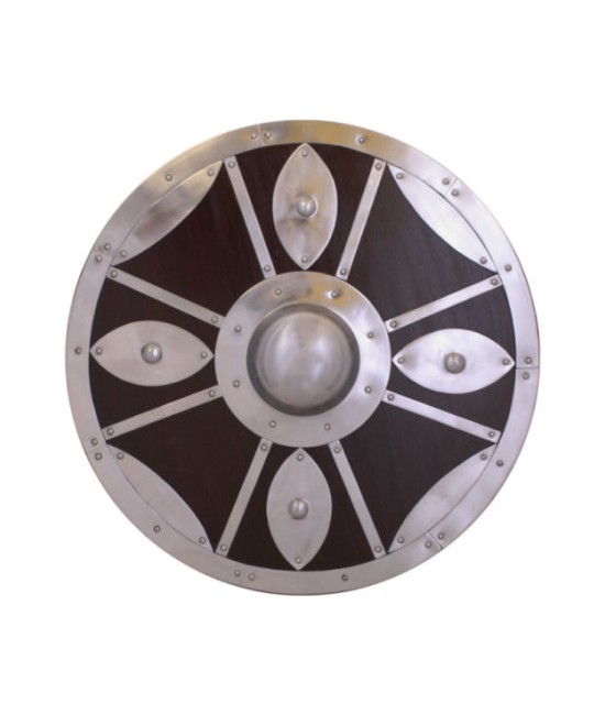 Round Shield with Steel Fittings