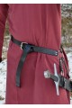 Medieval Swordbelt, black leather