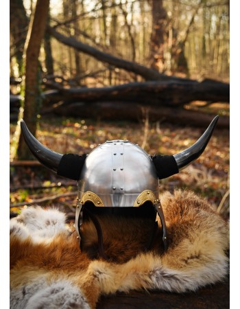Viking Horned Helmet, 1.3 mm Steel