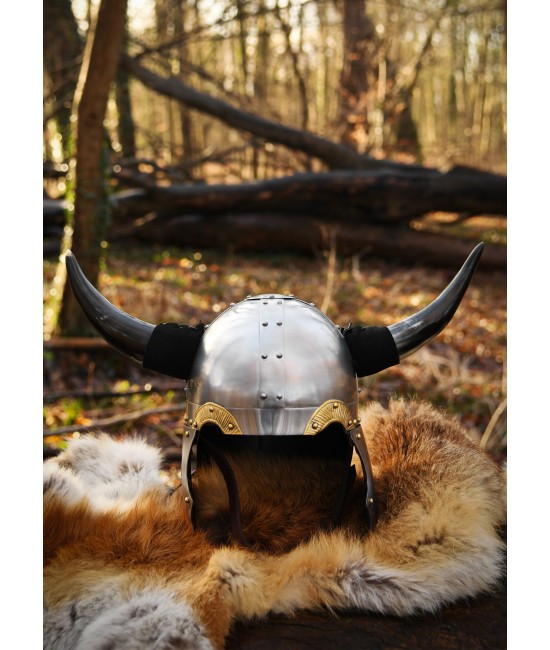 Viking Horned Helmet, 1.3 mm Steel