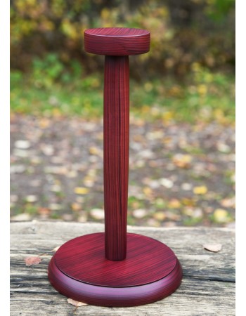Wooden helmet stand