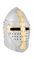 Sugarloaf Helm with hinged visor, 1.6 mm steel, polished