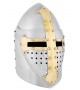 Sugarloaf Helm with hinged visor, 1.6 mm steel, polished