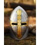 Sugarloaf Helm with hinged visor, 1.6 mm steel, polished