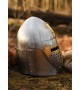 Sugarloaf Helm with hinged visor, 1.6 mm steel, polished