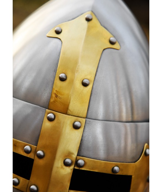 Sugarloaf Helm with hinged visor, 1.6 mm steel, polished