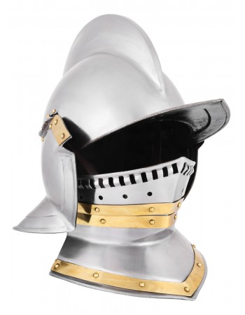Borgognotta (o *Sturmhaube*), acciaio da 1,2 mm